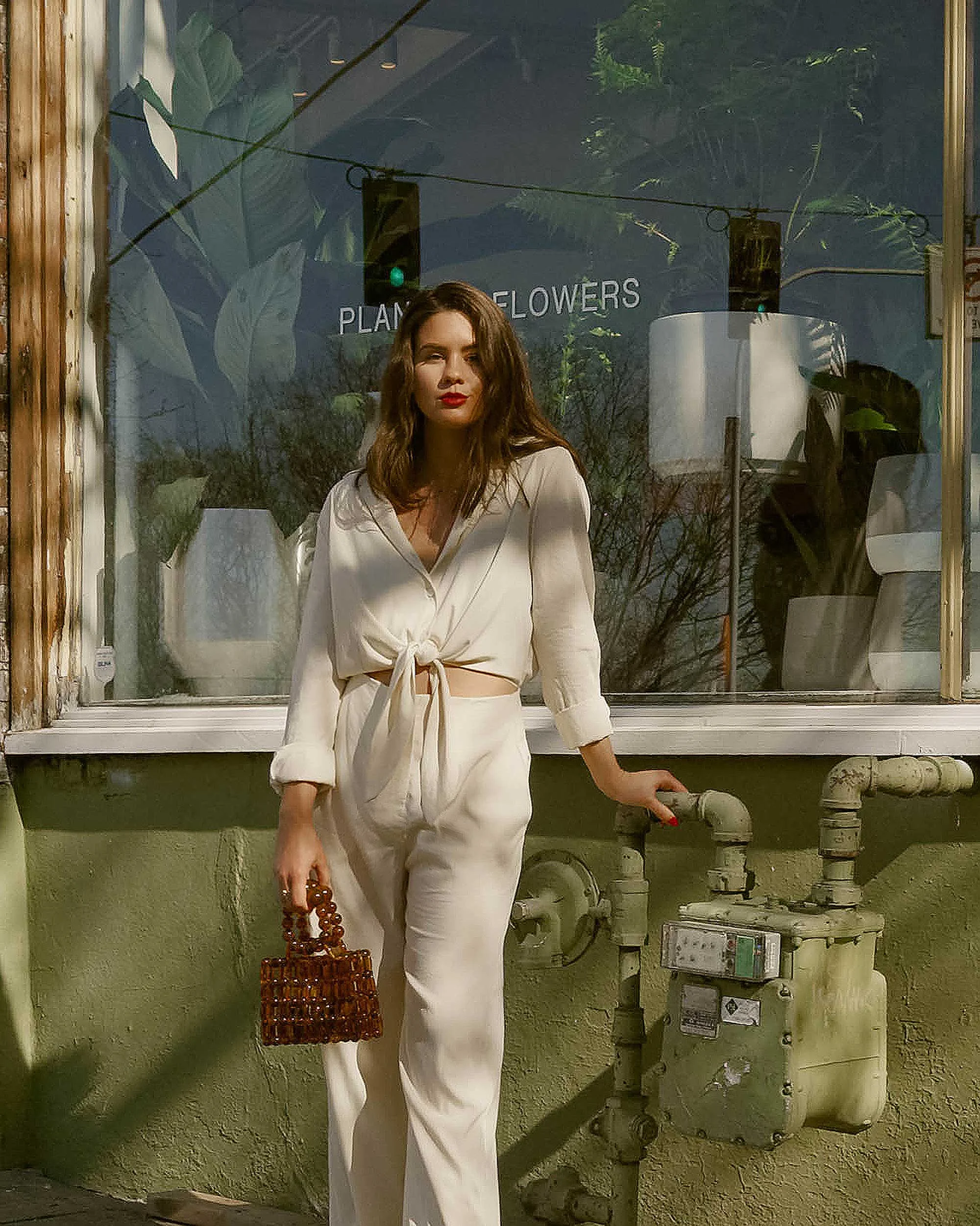 Nanushka Tie-Front Jumpsuit — Sarah Christine